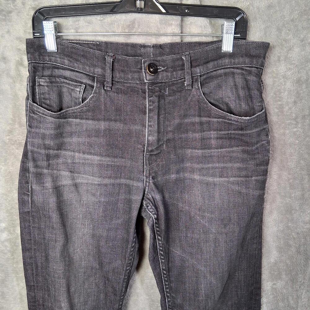 Paige Lennox Slim Straigh Jeans Mens 32x32 Black Wash Designer Denim Sample Tags - Picture 3 of 9